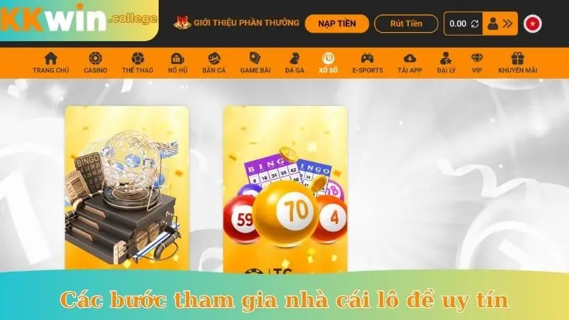 Các bước tham gia nhà cái lô đề uy tín