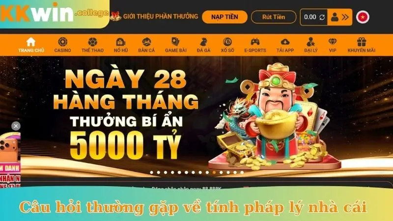 Câu hỏi thường gặp về tính pháp lý nhà cái