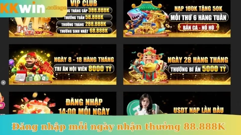 Nhà cái tặng tiền trải nghiệm - Nạp 50K thưởng 18.888K