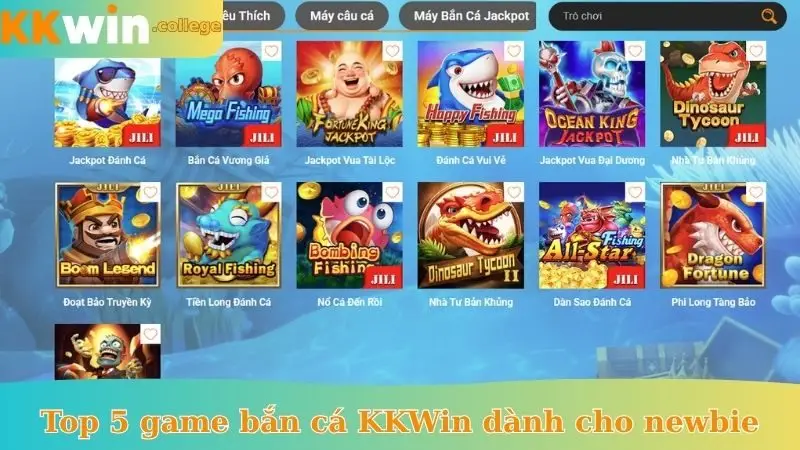Top 5 game bắn cá KKWin dành cho newbie