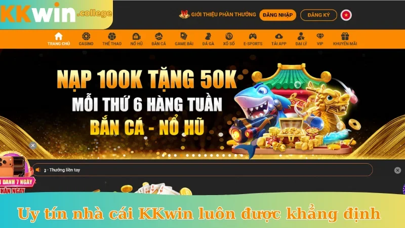 Uy tín nhà cái KKwin luôn được khẳng định